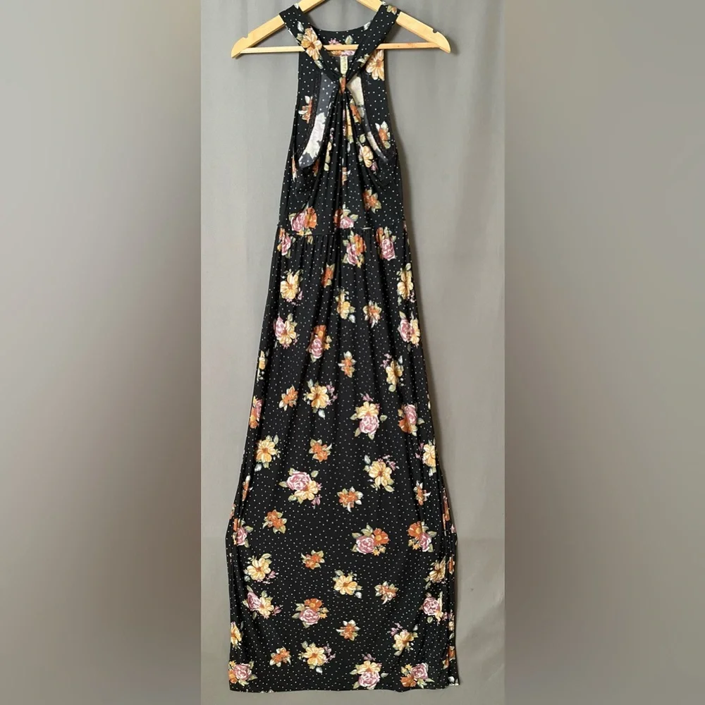 Free People Black Floral Maxi Dress - Picture 4 of 11